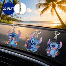 Disney 2D Graphic Design New Stitch Keychain, Suitable For Decorating Bags And Car Keys, Ideal Gift For Valentine's Day, Birthday, Anniversary, Graduation, Thanksgiving - A - View 2