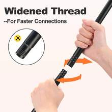 31 To 154 Inch Window Curtain Rod, 5/8 Inch Black Curtain Rod Set With Brackets, Adjustable Metal Rod For Bedroom, Kitchen, Living Room, Matte Black - Rhombus-black - View 5