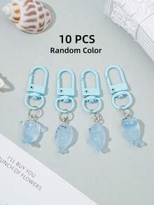 Cute Transparent Blue Seal Bag Charm, Mini Resin Ocean Animal Keychain Pendant, Handbag Backpack Decoration Accessory, Adorable Party Gift - Sea Lion Pendant - View 9