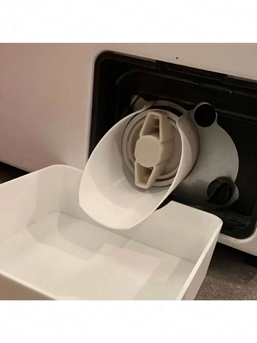1pc Drum Washing Machine Emergency Drain Funnel, Anti-Overflow Drain Diverter Nozzle Filter Drain Hose Replacement Accessory - A - View 1