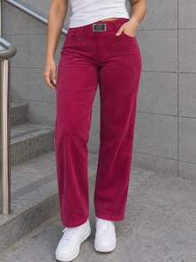 Women Two-Piece Outfits - Red - View 4