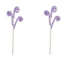 1/2pcs Red White Macaron Christmas Tree Picks Pastel Candy Cane Christmas Tree Curly Picks Stick Large Lollipop Branches Stick Christmas Tree Topper Decorations Wedding Home Vase Holiday Party Ornaments - View 14