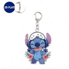 Disney 2D Graphic Design New Stitch Keychain, Suitable For Decorating Bags And Car Keys, Ideal Gift For Valentine's Day, Birthday, Anniversary, Graduation, Thanksgiving - A - View 10