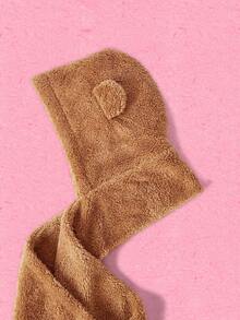 Popjeli 1pc Daily Solid Warm Bear Winter Hat Cute - Camel - View 4