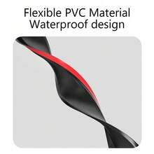 1pc 1M/1.5M/2M Window Waterproof Self-Adhesive Rain Guard Sealing Tape, Flexible Weather-Resistant Window Edge Sealing Strip, Suitable For Sliding Doors Balcony Window Frames, Home Rain Guard Water-Blocking Strip - A-Black - View 7