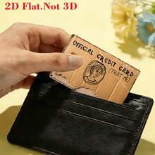 1pc Vintage Official Credit Card Sticker Privacy Protection Card Skin, Paper Birthday Gift PVC Material Anti-Fingerprint Anti-Scratch Wear-Resistant Card Sleeve, Suitable For Men, Women, Couples, Small Chip Cards, Bank Cards, Credit Cards, Transportation Cards, Student Campus Cards Personalized DIY - A - View 6