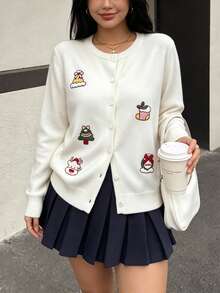 Women Cardigans - White - View 3