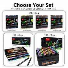 Guangna 8650 Direct-Liquid Dual-Ended Soft-Tipped Slanted Chisel Tip Watercolor Marker, Non-Translucent Watercolor Pen, DIY Painting Pen - Sets - View 6
