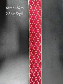 2/5Y 聖誕樹裝飾緞帶 聖誕緞帶 聖誕鋼絲緞帶 布藝裝飾緞帶 DIY 包裝膠帶 - 彩色 - 查看 14