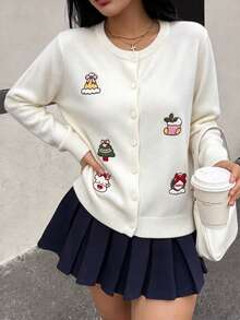 Women Cardigans - White - View 1