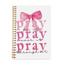 Yes Girl You Can Floral Spiral Notebook, 1pc A5 Pink Rose Bow Inspirational Cover, Suitable For Goal Lists, Study Notes, Planning Pages, Women's Gift - One Book (50 Pages, 100 Pages) - View 6