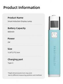 1件裝 藍色迷你可充電式UV LED美甲燈，適用凝膠指甲，快速乾燥美甲固化機，UV LED凝膠指甲油烘乾機，美甲工具，可充電式美甲沙龍設備 - 薄荷藍 - 查看 12