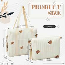 Diaper Bag Diaper With Stroller Organizer For Mom And Dad,Quilted Changing Bag Maternity Bag With Storage Bag,Baby Bag Hospital Bag For Baby Essential - Multicolor - View 4