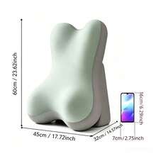 1pc Adjustable Detachable Ergonomic Memory Foam Wedge Pillow, Inclined Leg Support Cushion, Multifunctional Backrest Pillow For Bed, Sofa, Reading, Travel, Bedroom - one-size - View 12