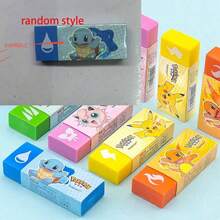 1pc Cartoon Colorful Eraser Set, Almost No Crumbs, Stationery Supplies, Valentine's Day Gift, Halloween Gift (Random Style) - Multicolor - View 6