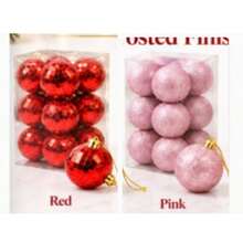 5cm Christmas Tree Baubles 12PCS Decorative Hanging Ball Set - Random - View 47