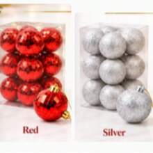 5cm Christmas Tree Baubles 12PCS Decorative Hanging Ball Set - Random - View 31