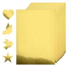 A4 Gold Mirror Cardstock, Shiny Metallic Craft Paper, DIY Handmade Paper, Suitable For Card Making, Scrapbooking And Decoration - Multi-color - View 4