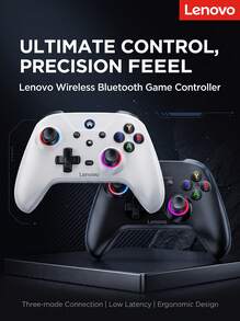 Lenovo S02 Multi-Mode Wireless Controller, One-Key Switch PC/PS/Switch, Macro Programming + Motion Mapping, Portable Long Battery Life, Adaptive Grip Design, Classic Black - Classic Black - View 3
