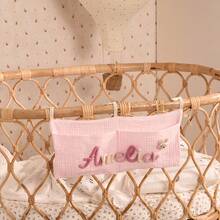 Personalized Baby Hanging Pocket, Custom Name Nursery Organizer, Stroller & Crib Storage Bag, Baby Shower Gift - Multicolor - View 12