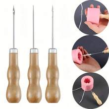 1 Set Multi-Function Candle Making Perforation Tool - DIY Candle Punching Tool, Round Hole Conical Hook, Suitable For Silicone Molds, Adult Candle Making Kit, Shoes And Artificial Repair - Practical Candle Punching Auxiliary Wooden Tool - Multiple Styles - View 5