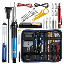 Adjustable Temperature Electric Soldering Iron Kit With Tools And Tips - Japan A Type Plug(100V) - View 9