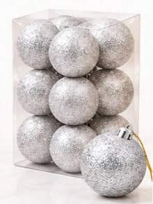 5cm Christmas Tree Baubles 12PCS Decorative Hanging Ball Set - Random - View 53