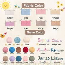 Personalized Baby Hanging Pocket, Custom Name Nursery Organizer, Stroller & Crib Storage Bag, Baby Shower Gift - Multicolor - View 4