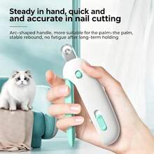 Gravity Push Cat Nail Clipper Adjustable Round Hole Pet Nail Trimmer Beginner Friendly Blind Clip - View 2