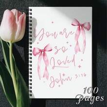 1pc Of A Christian-Themed Spiral Notebook Featuring Sunflower And Rose Designs, An Uplifting Religious Journal For Women, Suitable For Faith-Oriented Office And School Use, An Ideal Present For Devotional Writing And Daily Planning - One Book (50 Pages, 100 Pages) - View 12