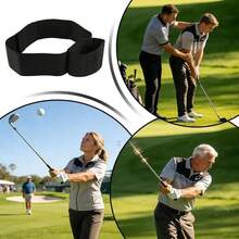 Golf Arm & Hand Correction Swing Practice Elastic Band Assistant Corrector For Posture And Movement - Black - View 2