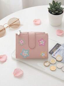 Star Card Bag Credit Card Holder Coin Purse Portable Id Card Wallet Bag Lightweight Portable Bank Card ID Card Student Card Storage Small Wallet - Multicolor - View 14