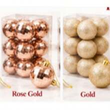 5cm Christmas Tree Baubles 12PCS Decorative Hanging Ball Set - Random - View 54