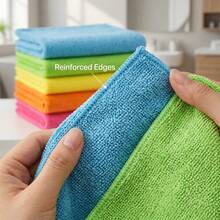 4/12pcs 10x10 Inch Multi-Color Face Towels, Suitable For Sensitive Skin, Ultra Soft Skin-Friendly Bath And Face Towels, Easy To Clean And Quick Drying Facial Cleansing Cloth - Multicolor - View 7