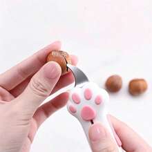 1pc Portable Retractable Curved Blade Utility Knife, Cute Cat Paw Multi-Function Unboxing Knife, Adjustable Blade Length, Suitable For Express Packages, Cardboard Boxes, Envelopes And Nut Shells, Home Office Daily Unboxing Tool - A - View 7
