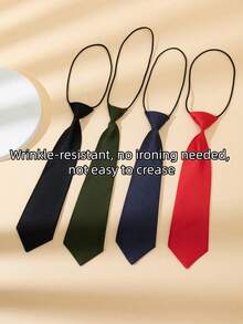1/3pcs Women's Solid Color Necktie, Suitable For Daily Decoration, Shirt, Gift Use - Multicolor - View 6