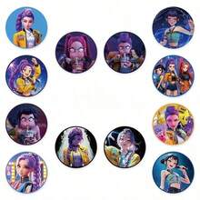 2500pc Scrapbook Sticker Set, Fashion Character Round Adhesive Stickers, Strong Backing Adhesive, Not Easy To Peel Off, Suitable For Gift Box Sealing, Envelope Decoration, Express Package Beautification, Diverse Patterns With Rich Visual Effects, Can Be Used For Storage Containers, Stationery Covers, Handmade Card Decoration, Easily Enhance Object Texture, Adaptable To Various Creative Decorations, Add Artistic Atmosphere To Daily Objects. - Multicolor - View 9