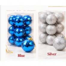 5cm Christmas Tree Baubles 12PCS Decorative Hanging Ball Set - Random - View 55