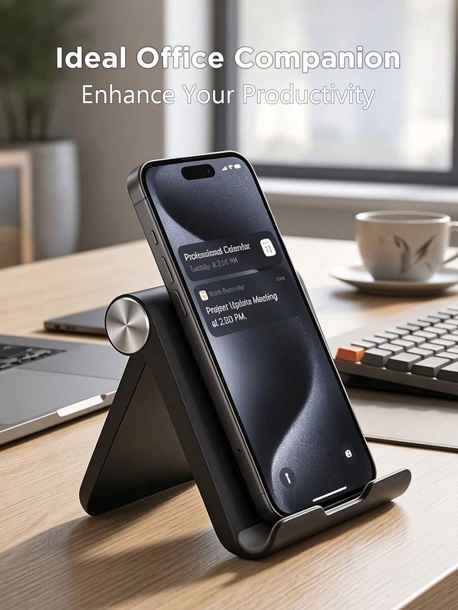 [Foldable|Portable] 1pc Foldable Portable Phone Stand | Multi-Functional, Stable, Durable | Suitable For Home, Office, Travel, Watching Movies Desktop Tablet Holder | Perfect Holiday Gift For Father's Day, Mother's Day