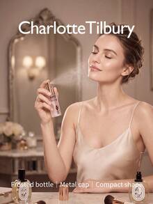 Charlotte Tilbury Airbrush Flawless Setting Spray Travel Size 15ml, Long-Lasting Oil-Control Face Mist For Base And Makeup, Creates A Uniform Flawless Finish - Clear - View 3