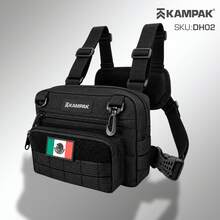Chest Bag Kampak DH02 Chest Backpack Medium Multipurpose Chest Bag Modern Man Woman - Black - View 1
