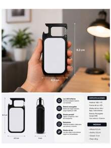 Mini Keychain COB LED Emergency Flashlight - Star - View 4