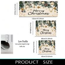 Karpet Panjang Motif Natal 2D, Cocok untuk Ruang Masuk Dalam Ruangan, Karpet Samping Tempat Tidur Kamar Tidur, Karpet Dapur, Ruang Tamu, Ruang Cuci, dan Kamar Mandi. - MultiWarna - View 8