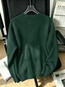 Women's Plus Size Faux Knit Sweater 2-Piece Set, Fashionable Vintage Design, Suitable For Commuting, Street Style And Autumn/Winter Casual Wear - Multicolor - View 6