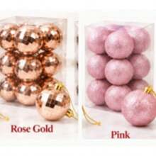 5cm Christmas Tree Baubles 12PCS Decorative Hanging Ball Set - Random - View 32