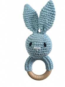 Handmade Crochet Rattle, Baby Rattle Toy, Attracts Baby's Attention, Infant Parent-Child Interaction Toy, Built-In Bell, 3D Cute, Rich Details, Newborn Memorial Gift, Easter Gift, Halloween Gift - Multicolor - View 8