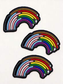 1pc/2pcs/3pcs/5pcs/6pcs/7pcs Inclusive Rainbow Pride Patch - Multicolor - View 9
