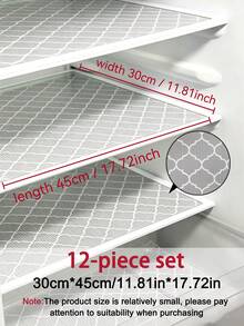 1pc 30cm/11.81in Wide Non-Slip Waterproof Cabinet Liner, Suitable For Kitchen Cabinets, Bathroom Storage, Washable Drawer Mat, Non-Adhesive Drawer Liner, Anti-Slip Cabinet Mat - View 14