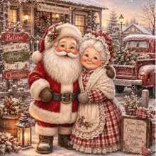 1PC DIY 5D Diamond Painting Kit Santa Claus Pattern - Round Full Drill Art Mosaic Craft, Home Wall Decor, Unframed - No Frame - View 7