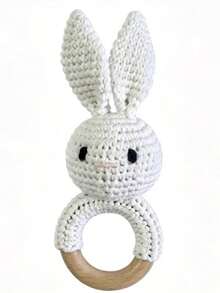 Handmade Crochet Rattle, Baby Rattle Toy, Attracts Baby's Attention, Infant Parent-Child Interaction Toy, Built-In Bell, 3D Cute, Rich Details, Newborn Memorial Gift, Easter Gift, Halloween Gift - Multicolor - View 9
